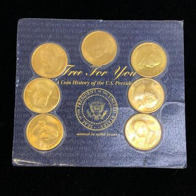 Lot 13 - 1997 Presidential Coins Solid Brass