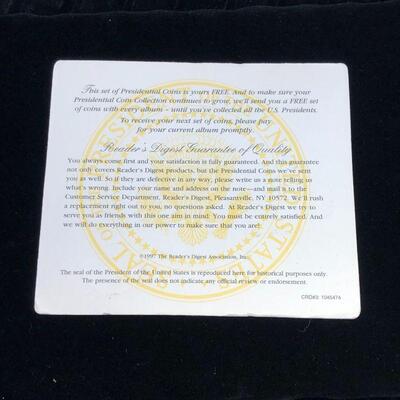 Lot 14 - 1997 Presidential Coins Solid Brass
