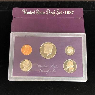 Lot 34 - 1987 S Coin Proof Set