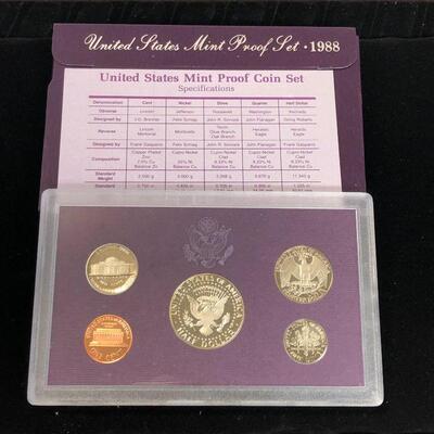 Lot 35 - 1988 S Coin Proof Set