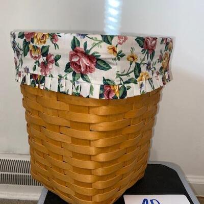Lot 20 - Longaberger small square wastebasket