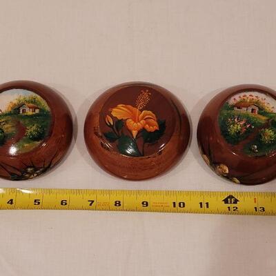 Lot 5: Vintage Handpainted Wood Boxes
