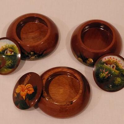 Lot 5: Vintage Handpainted Wood Boxes