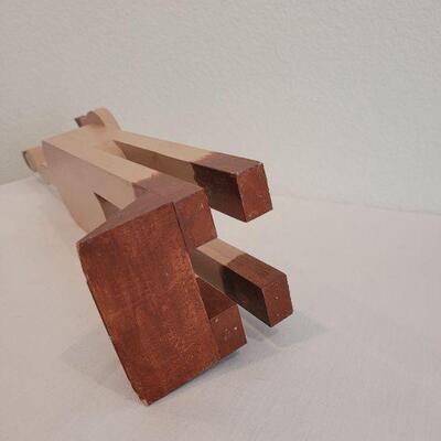 Lot 12: Vintage Wood Cat Doorstop 