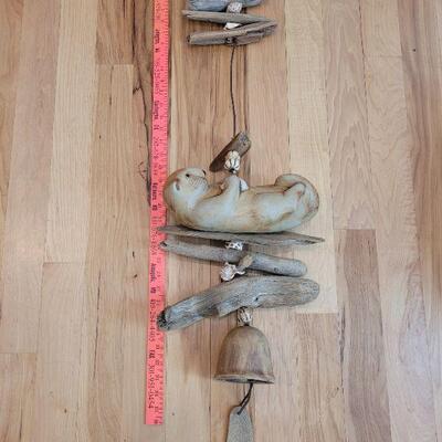 Lot 14: Artist Made Hanging Otter Sculpture 