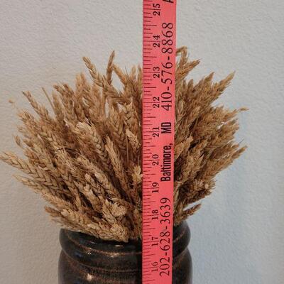 Lot 16: Vintage West Germany Pottery with Wheat (Floral not Ceramic)