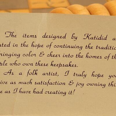 Lot 17: Handmade Katidid Board 