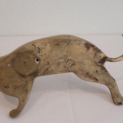 Lot 18: Vintage Brass Cat