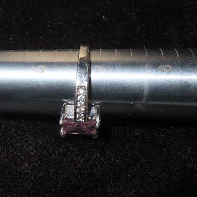 Pink Princess Cut Stone
