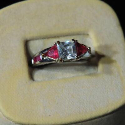 CZ AND PINK ring