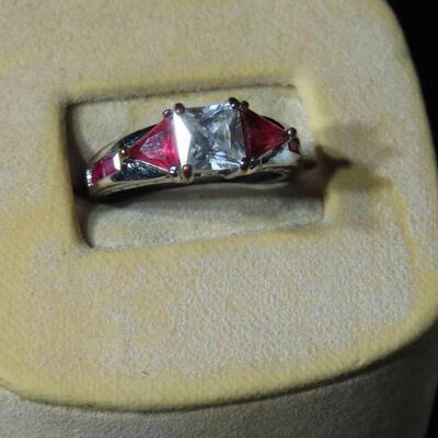 CZ AND PINK ring