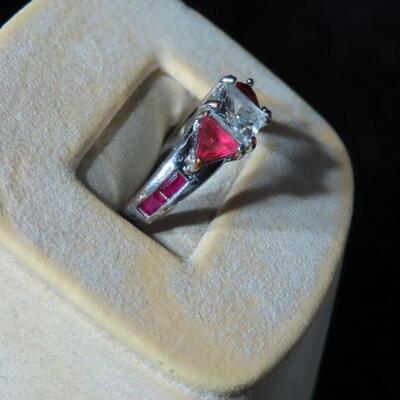 CZ AND PINK ring