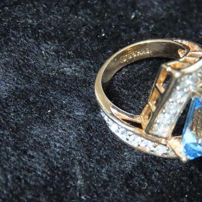 Aquamarine Cushion Ring
