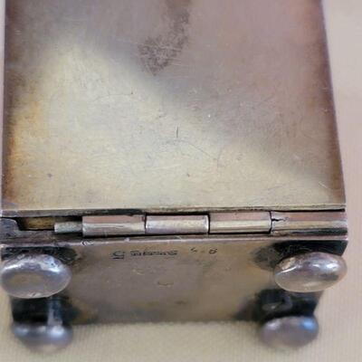 Lot 122: Tiffany &Co Clock case/ Guilloche Miniature clock WORKS!