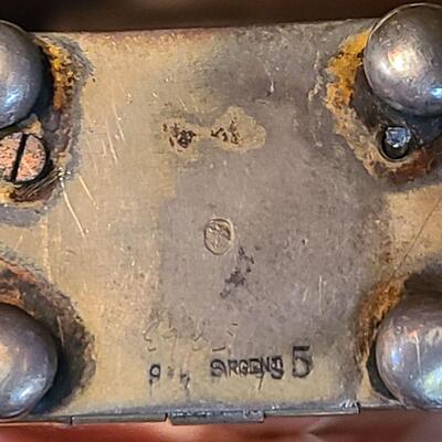 Lot 122: Tiffany &Co Clock case/ Guilloche Miniature clock WORKS!