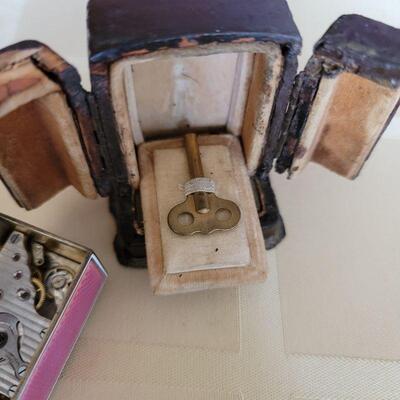 Lot 122: Tiffany &Co Clock case/ Guilloche Miniature clock WORKS!