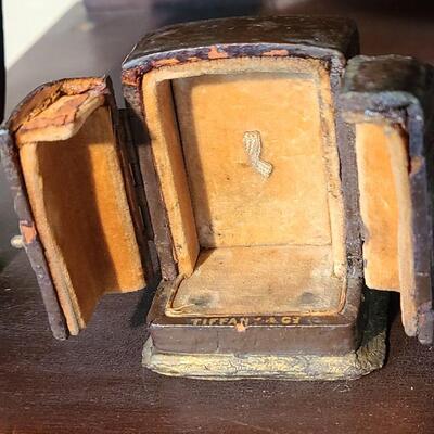 Lot 122: Tiffany &Co Clock case/ Guilloche Miniature clock WORKS!