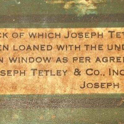 Lot 169: Vintage Advertising Waterbury Clock Co Tetley Tea Time Electric Clock