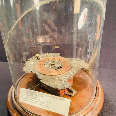 Lot 184: Pre-1700 Antique Alarm Clock in Cloche 
