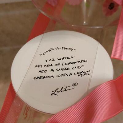 Lot 13: All NEW Lolita Martini Glasses, (2) Coffee Travel Cups & (2) Tumblers with Lids and Straws 