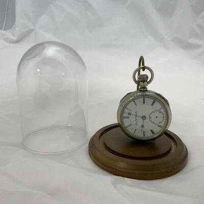 -1- ELGIN | Open Face and Back Pocket Watch | 15j | 1888