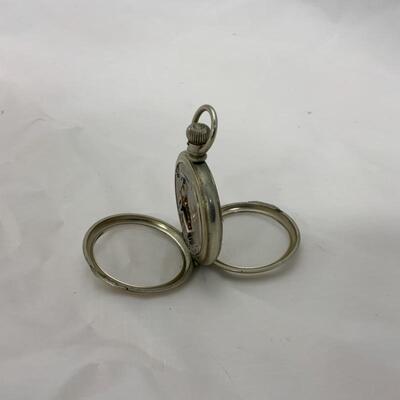 -1- ELGIN | Open Face and Back Pocket Watch | 15j | 1888