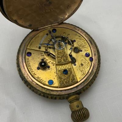 -5- WALTHAM | Double Hunter Pocket Watch | 7j | 1857 | Parts