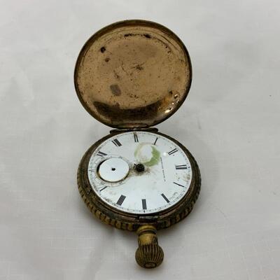 -5- WALTHAM | Double Hunter Pocket Watch | 7j | 1857 | Parts