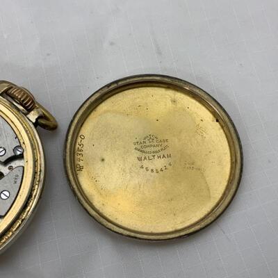 -6- WALTHAM | Open Face Pocket Watch | 10K GP | 17j