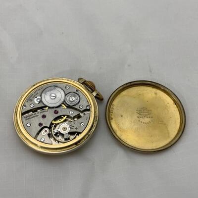 -6- WALTHAM | Open Face Pocket Watch | 10K GP | 17j