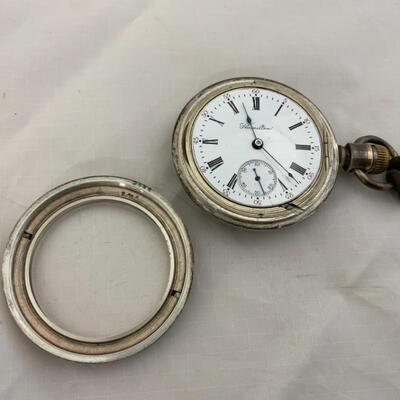 -9- HAMILTON | STERLING Open-Face Swing-Out Pocket Watch | 17j | 1909