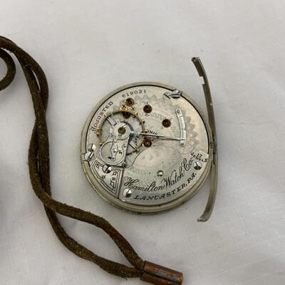 -9- HAMILTON | STERLING Open-Face Swing-Out Pocket Watch | 17j | 1909
