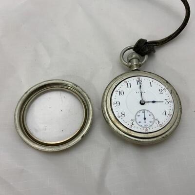 -10- ELGIN | Open Face Train Case Pocket Watch | 17j | 1910