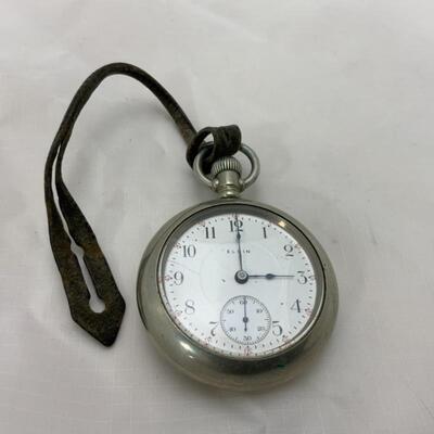 -10- ELGIN | Open Face Train Case Pocket Watch | 17j | 1910