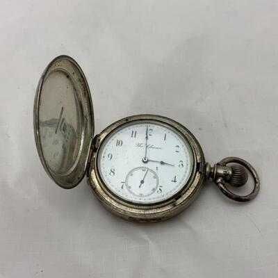 -12- ELGIN | Spinning Double Half-Hunter Pocket Watch | Coin Silver | 11j | 1885