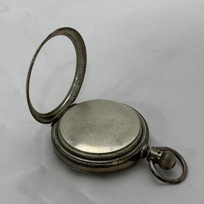 -12- ELGIN | Spinning Double Half-Hunter Pocket Watch | Coin Silver | 11j | 1885