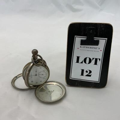 -12- ELGIN | Spinning Double Half-Hunter Pocket Watch | Coin Silver | 11j | 1885