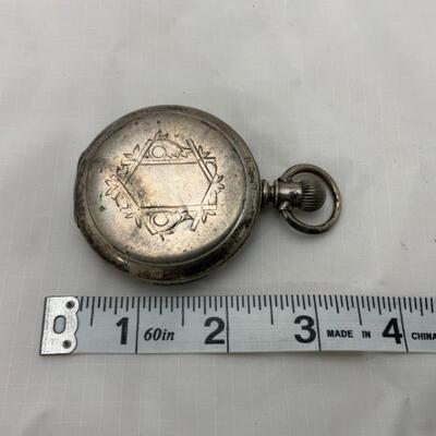 -12- ELGIN | Spinning Double Half-Hunter Pocket Watch | Coin Silver | 11j | 1885