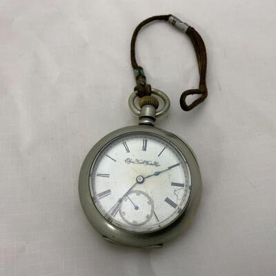 -13- ELGIN | Open Face Dueber Silverline Pocket Watch | 7j | 1893