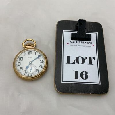 -16- ELGIN | Open Face Pocket Watch | 10K GF | 21j | 1926