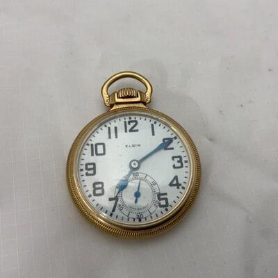 -16- ELGIN | Open Face Pocket Watch | 10K GF | 21j | 1926