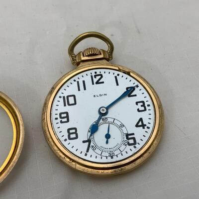 -16- ELGIN | Open Face Pocket Watch | 10K GF | 21j | 1926