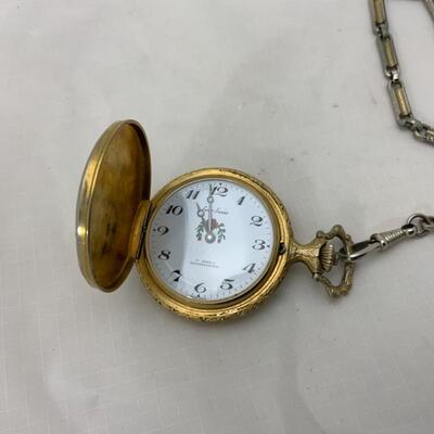 -17- Full Hunter Horses Pocket Watch | Ever Swiss | 17j