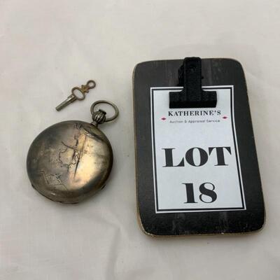 -18- PAUL PERRET | Double Hunter Pocket Watch | Key-Wound 