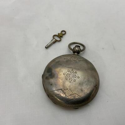 -18- PAUL PERRET | Double Hunter Pocket Watch | Key-Wound 