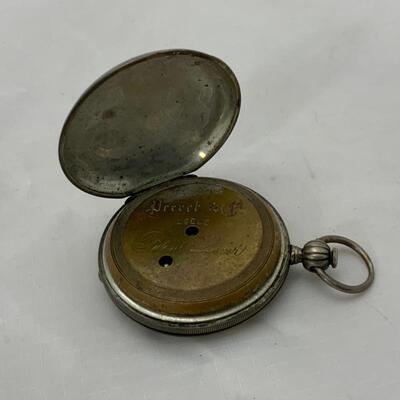-18- PAUL PERRET | Double Hunter Pocket Watch | Key-Wound 
