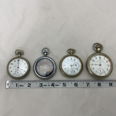 -19- Four Pocket Watches | Elgin | For Parts