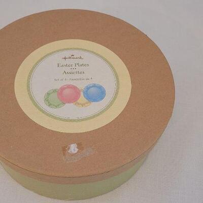 Lot 3: New HALLMARK Easter Themed Colored Dessert Plates 