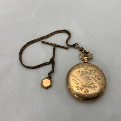 -21- Engraved Pocket Watch Case | Fob with Locket