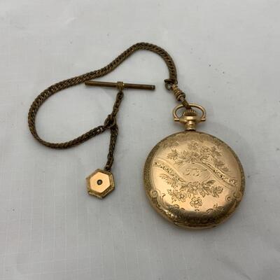 -21- Engraved Pocket Watch Case | Fob with Locket